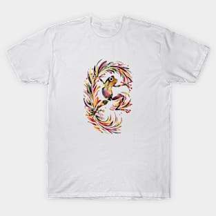 Colorful Floral Frog T-Shirt